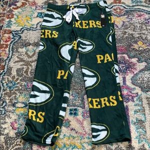 Packers Lounge Pants with Satin Bow - Official NFL